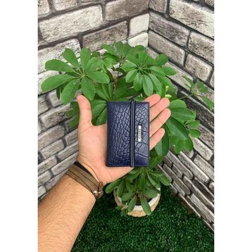 Guard Lacivert Croco Desenli Lastikli Spor Kartlık
