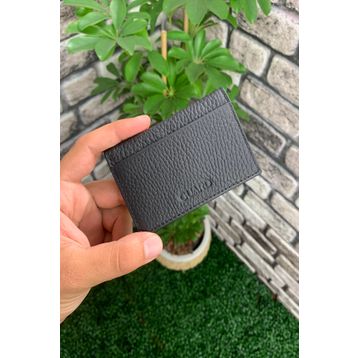 Guard Mat Siyah Deri Kartlık