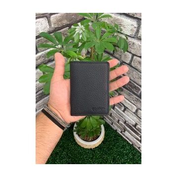 Guard Mat Siyah Deri Kartlık