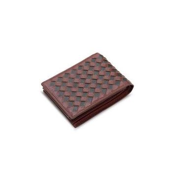Guard T1067 Örgü Desenli Taba Kahve Deri Erkek Cüzdanı