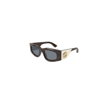 Gucci GG 1664S 003 51 Kahverengi Kare Kırçıllı Kemik Kadın Güneş Gözlüğü