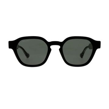 Gucci GG 1730S 001 50 Siyah Oval Kemik Erkek Güneş Gözlüğü