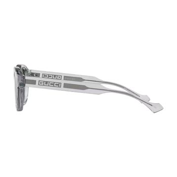 Gucci GG 1730S 004 50 Şeffaf Oval Kemik Unisex Güneş Gözlüğü