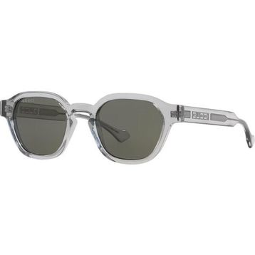Gucci GG 1730S 004 50 Şeffaf Oval Kemik Unisex Güneş Gözlüğü