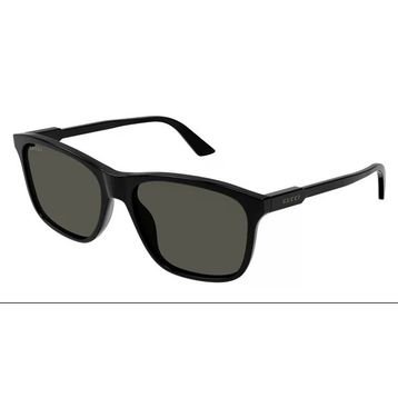 Gucci GG 1819S 001 57 Unisex Kare Siyah Kemik Güneş Gözlüğü