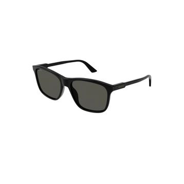 Gucci GG 1819S 001 57 Unisex Kare Siyah Kemik Güneş Gözlüğü
