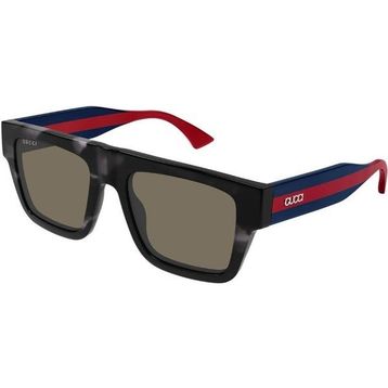 Gucci GG 1868S 004 53 Kare Çok Renkli Kemik Unisex Güneş Gözlüğü