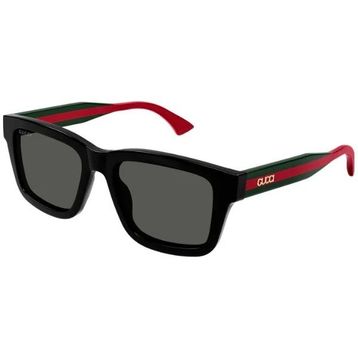 Gucci GG 1869S 001 53 Unisex Kare Siyah Kemik Güneş Gözlüğü