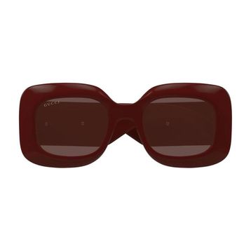 Gucci GG1695S 004 51 21 Bordo Kadın Güneş Gözlüğü