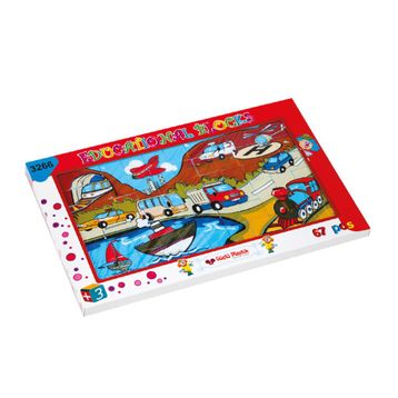 Güçlü Plastik Taşıtlar 67 Parça Puzzle