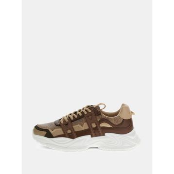 Guess FMPBEUFAL12 Bellu Kahverengi Erkek Günlük Ayakkabı