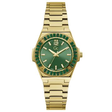 Guess GCZ34002L9MF Quartz Çelik Altın Rengi Yeşil Kadran 34 mm Kadın Kol Saati
