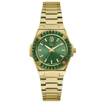 Guess GCZ34002L9MF Quartz Çelik Altın Rengi Yeşil Kadran 34 mm Kadın Kol Saati