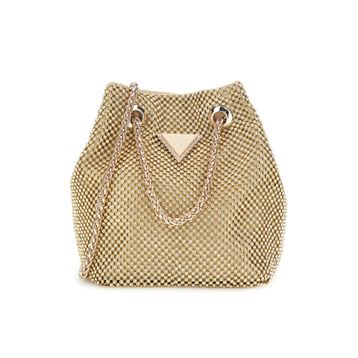 Guess HWRP9350750-GOL Altın Kadın 15x15x10 cm Çapraz Çanta