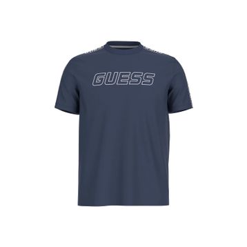 Guess Z4GI18J1314G7R1 Arlo Cn Bisiklet Yaka Mavi Erkek T-shirt