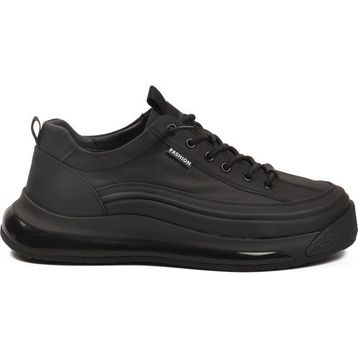 Guja 25K500-1 M Siyah Hakiki Deri Lastik Bağcıklı Erkek Günlük Ayakkabı