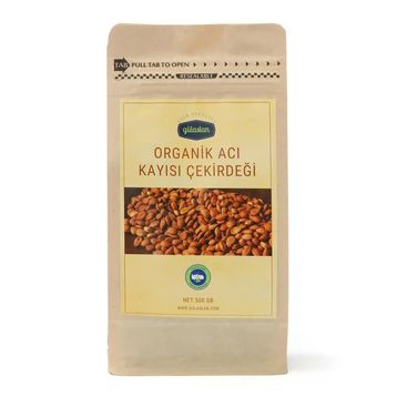 Gülaslan 500 gr Organik Acı Kayısı Çekirdeği