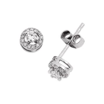 Gülaylar 10219-6076 0.29 Karat Pırlanta Tektaş Küpe
