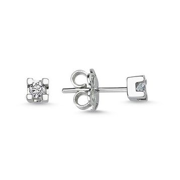 Gülaylar 10219-6076 0.62 Karat Pırlanta Tektaş Küpe