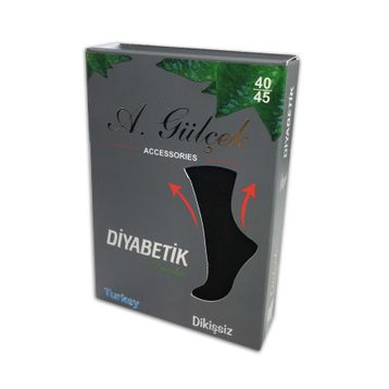 Gülçek 6 Adet Bambu Lastiği Sıkmayan Erkek Diyabetik Çorap