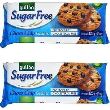 Gullon Şekersiz Damla Çikolatalı 125 gr Bisküvi