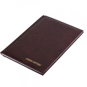 Gülpaş 357 Suni Deri Düz Cilt 100 Yaprak Karar Defter