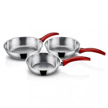 Gülsan Jasmin 16-18-20 CM 3'lü Çelik Tava Seti