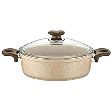 Gülsan Safran 20 cm Granit Basık Pilav ve Karnıyarık Tenceresi