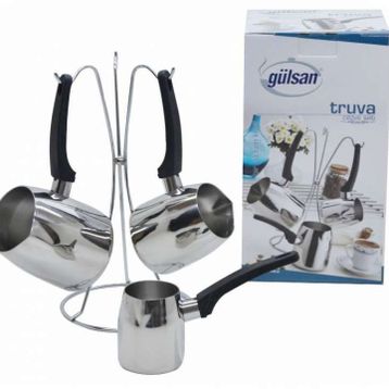 Gülsan Truva 4 Parça Cezve Takımı