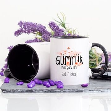 Gümrük Müşaviri Lacivert Kupa Bardak