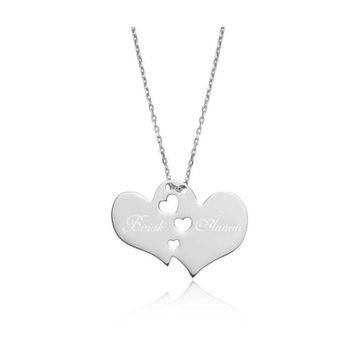 Gümüş Biricik Annem Kolye