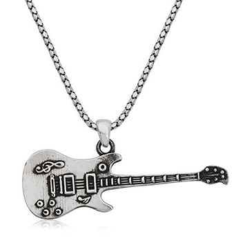 Gümüş Hane Elektro Gitar Kadın Gümüş Kolye