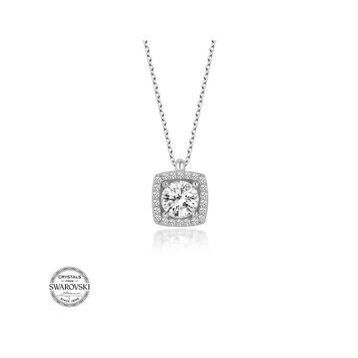 Gümüş Hane Swarovski Taşlı Gümüş Anahtar Kadın Kolye