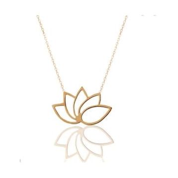 Gümüş Lotus Kolye