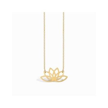 Gümüş Lotus Kolye
