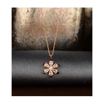 Gümüş Lotus Kolye