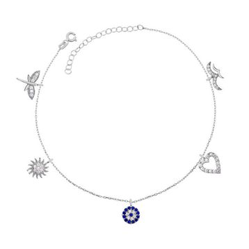 Gumush BR0460593 Gümüş Şans Kadın Halhal