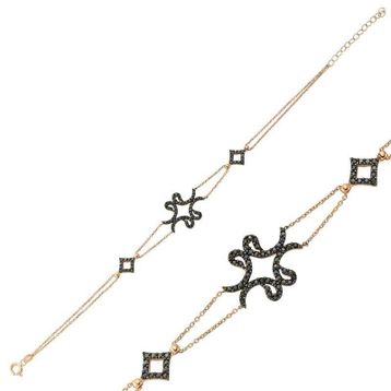 Gumush Dört Vavlı Gümüş Bayan Bileklik