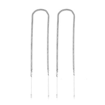 Gumush EA1160039 Gümüş Zincirli Küpe