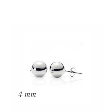 Gumush EA1160221 4 mm Gümüş Top Küpe