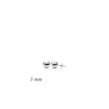 Gumush EA1160222 3 mm Gümüş Top Küpe