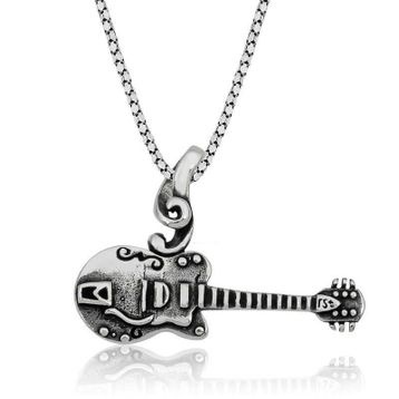 Gumush ​Gitar Gümüş Kolye