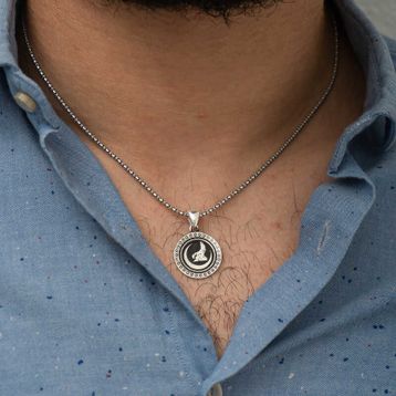 Gumush Hilal Bozkurt Gümüş Kolye