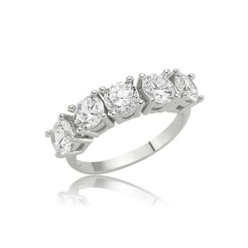 Gumush LR1650005 Gümüş Kristal Taşlı Bayan Yüzük