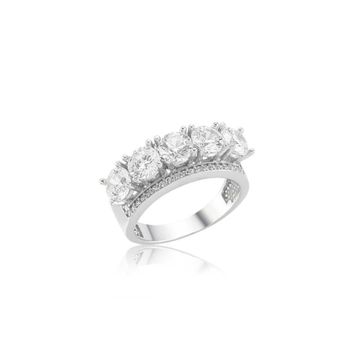 Gumush LR1650005 Gümüş Kristal Taşlı Bayan Yüzük