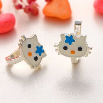 Gumush Panda Çocuk Gümüş Küpe