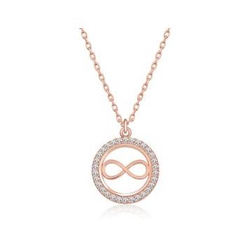 Gumush Rose Minik Sonsuzluk Bayan Gümüş Kolye