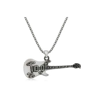 Gumush T3851 ​Gümüş Gitar Erkek Kolye