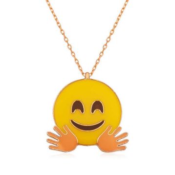 Gumush T3950 El Sallayan Emoji Gümüş Kolye