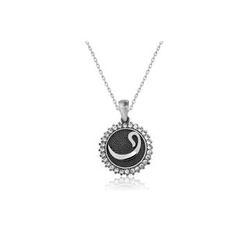 Gumush T4551 Vav Harfi Gümüş Kadın Kolye